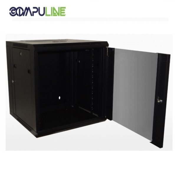 RACK12U DOBLE BISAGRA 60CM-FONDO NEGRO INC-2U - Imagen 2