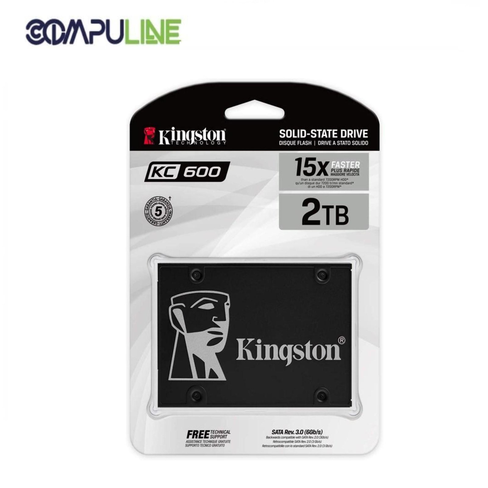SSD 2048GB KC600 SATA3 2.5 KINGSTON