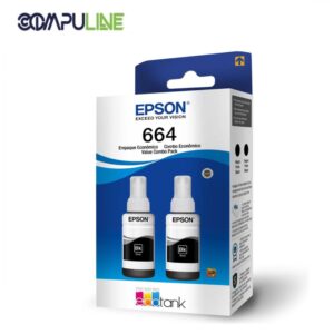 EPSON Juego De Tintas T664 - Pack 2 Unid. Negro EPSON