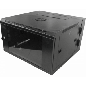 RACK 6U DOBLE BISAGRA 60CM-FONDO NEGRO INC-2U