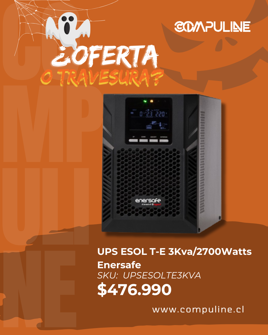 Halloween sin sustos: protege tus equipos con UPS y reguladores de voltaje