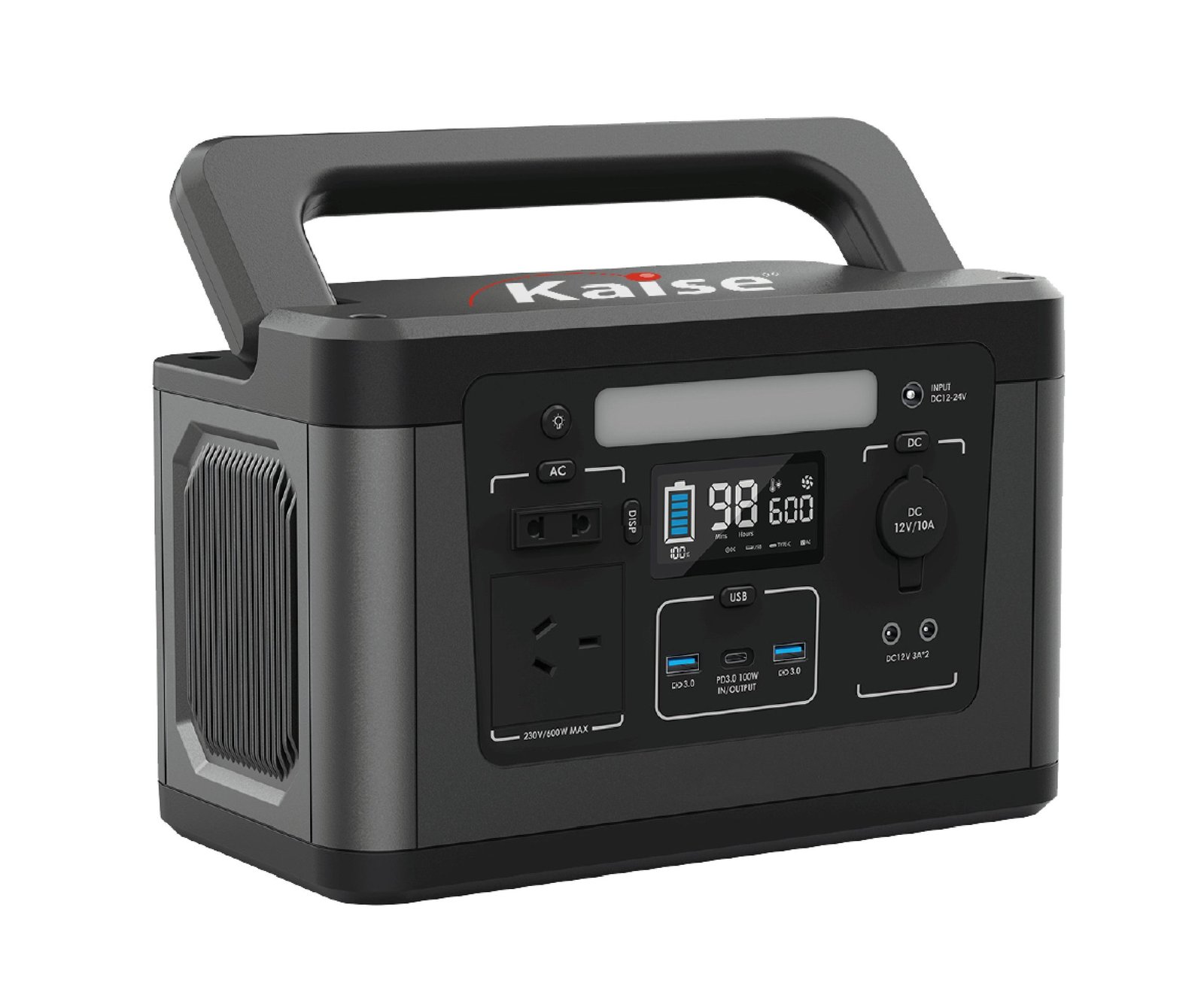 Estación de energía portátil con batería de litio 500W 220Vac 461Wh KP500 Kaise